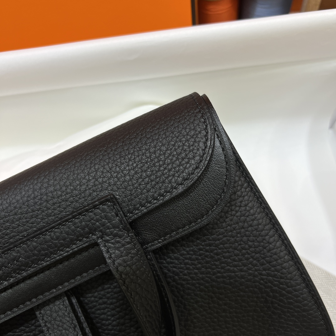 에르메스 할잔백25 블랙 금장